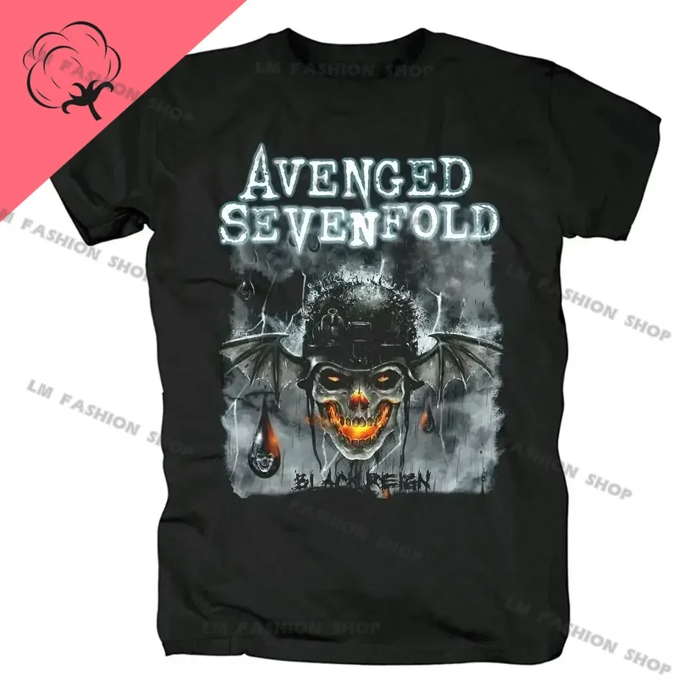 Short sleeved t shirt short sleeve t shirt cotton t shirt Avenged Sevenfold metal rock graphic print short sleeve cotton tees hip hop fashion shirts plus size t shirt for men tops