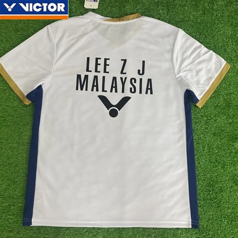 Short Sleeve T Shirt Badminton Uniforms Victor Badminton Jersey Set Men's and Women's Jerseys Series Sports T-shirt Short-sleeved Top Quick-drying