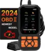 2024 Professional OBD2 Scanner Diagnostic Tool Check Trouble Engine Light Car Engine Trouble Code Tester 1