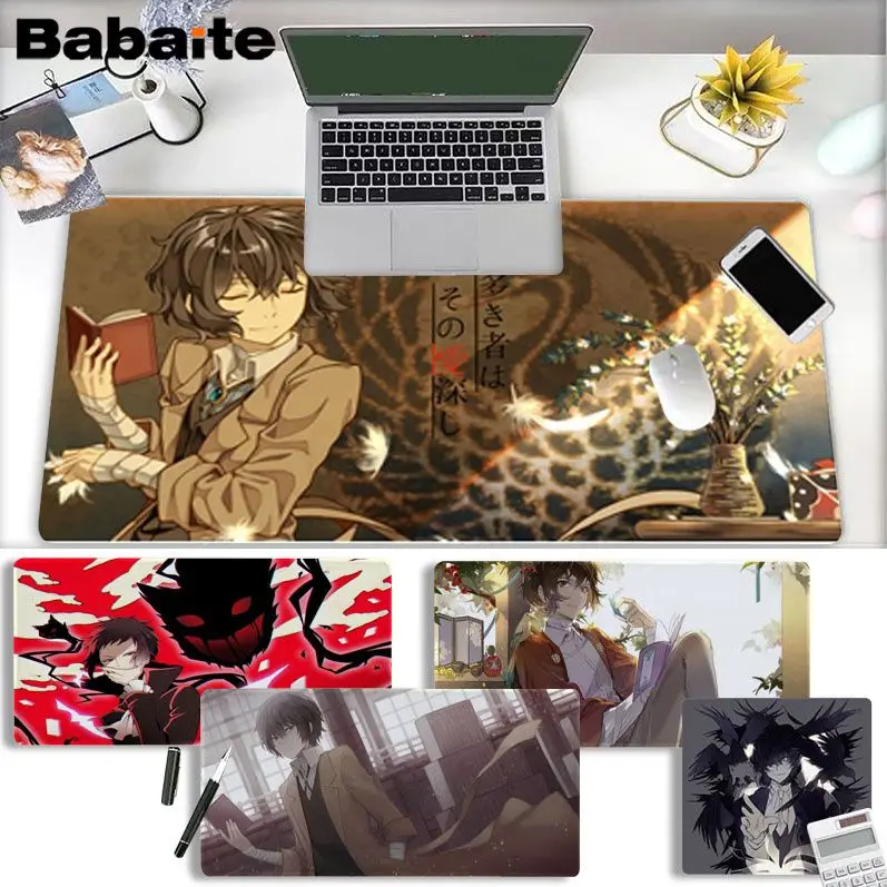 

Bungou Stray Dogs New Durable Rubber Mouse Mat Pad Size For Keyboards Mat Mousepad For Boyfriend Gift