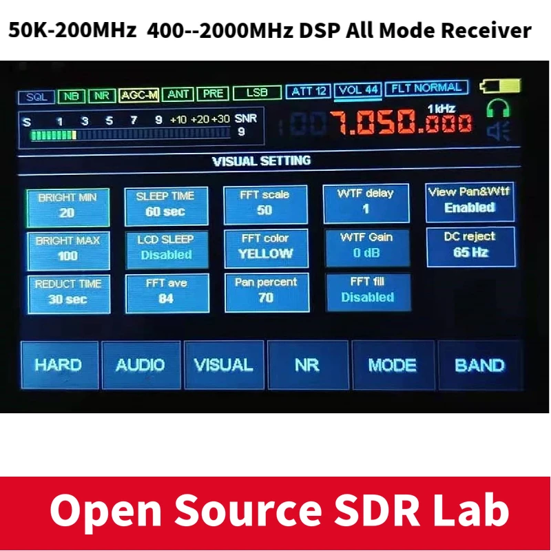 Malahit Ʈ ߿ DSP īƮ ű, SDR , 3.5 ġ LCD  ̽, 4 ̾ PCB CW ڵ, V1.10a, 50Khz-2GHz