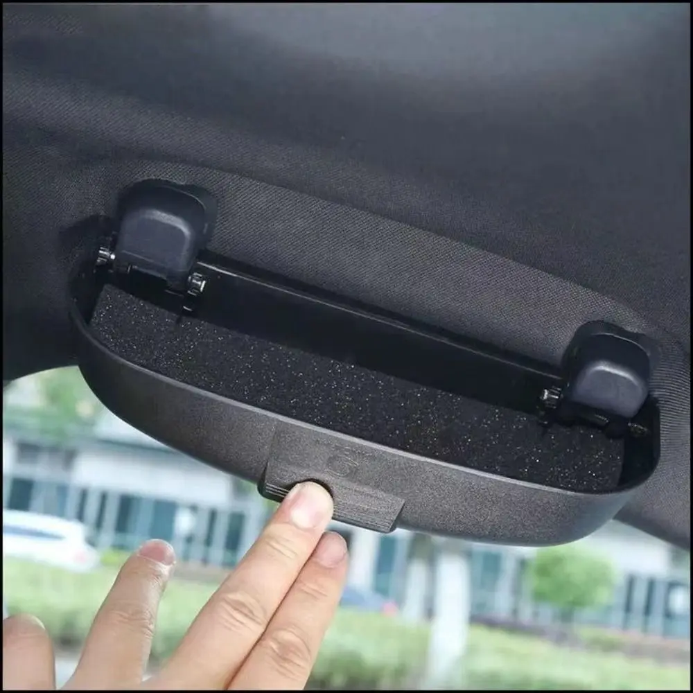 새로운 ABS 안경 케이스 두꺼운 회색 선글라스 홀더 볼보 XC40 XC60 XC90 V40 S60 용 내마모성 보관 상자