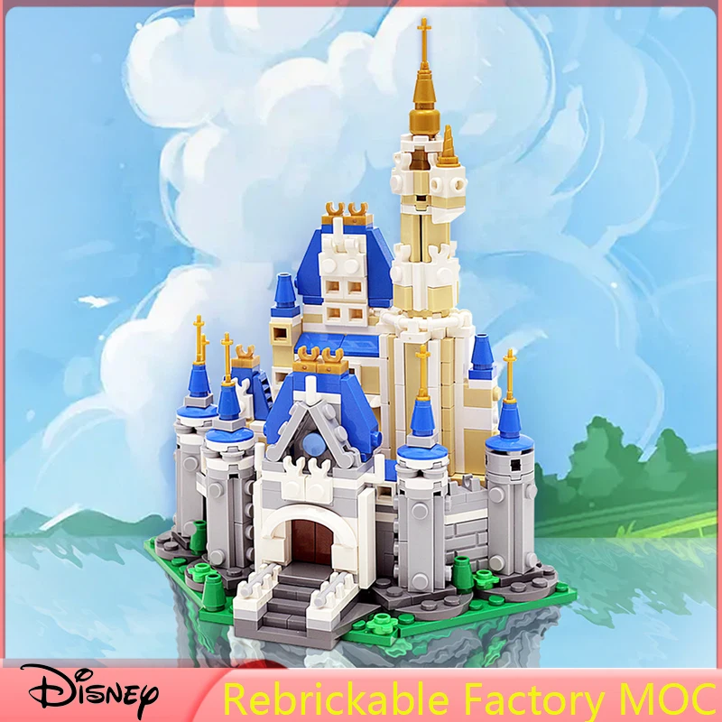 

Disney Magical Cinderella's Castle Customized MOC Modular Building Blocks Assembly Educate Adult Birthday DIY Kids Xmas Toy Gift