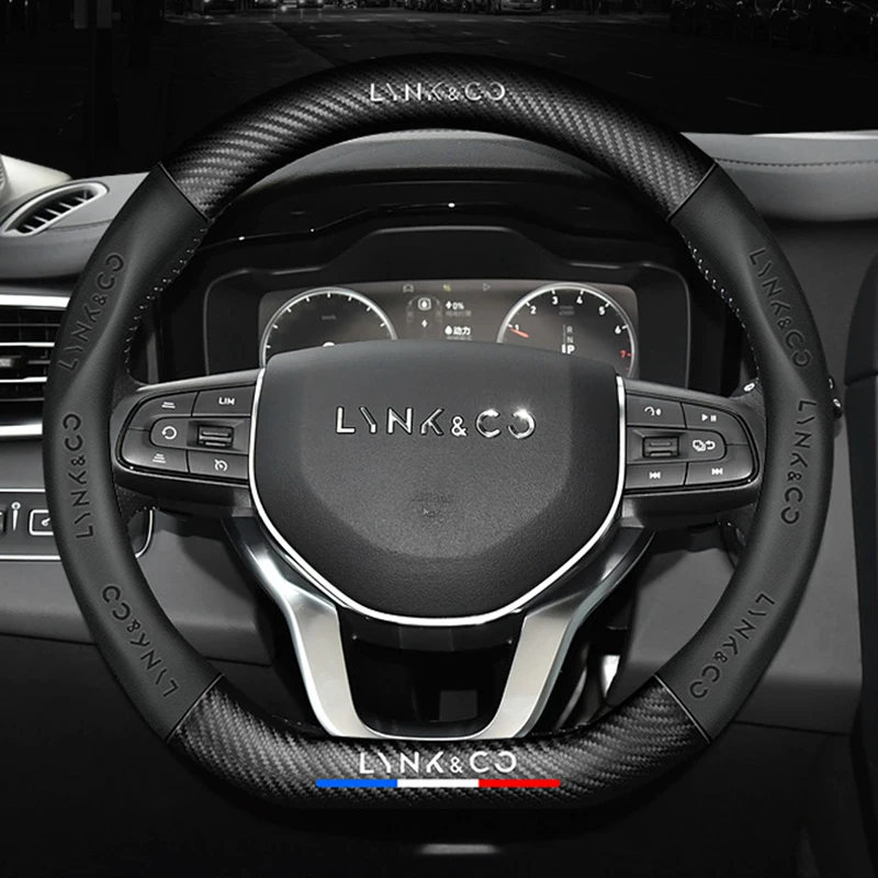 37 38cm Universal Auto Steering wheel cover Non Slip Carbon Fiber For