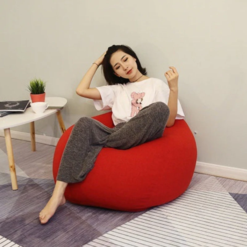 Lazy BeanBag Sofa Chairs Cloth Bean Bag Without Filler Lounger Seat Puff  Couch Tatami Gift For Children And Adults Floor Cushion - AliExpress