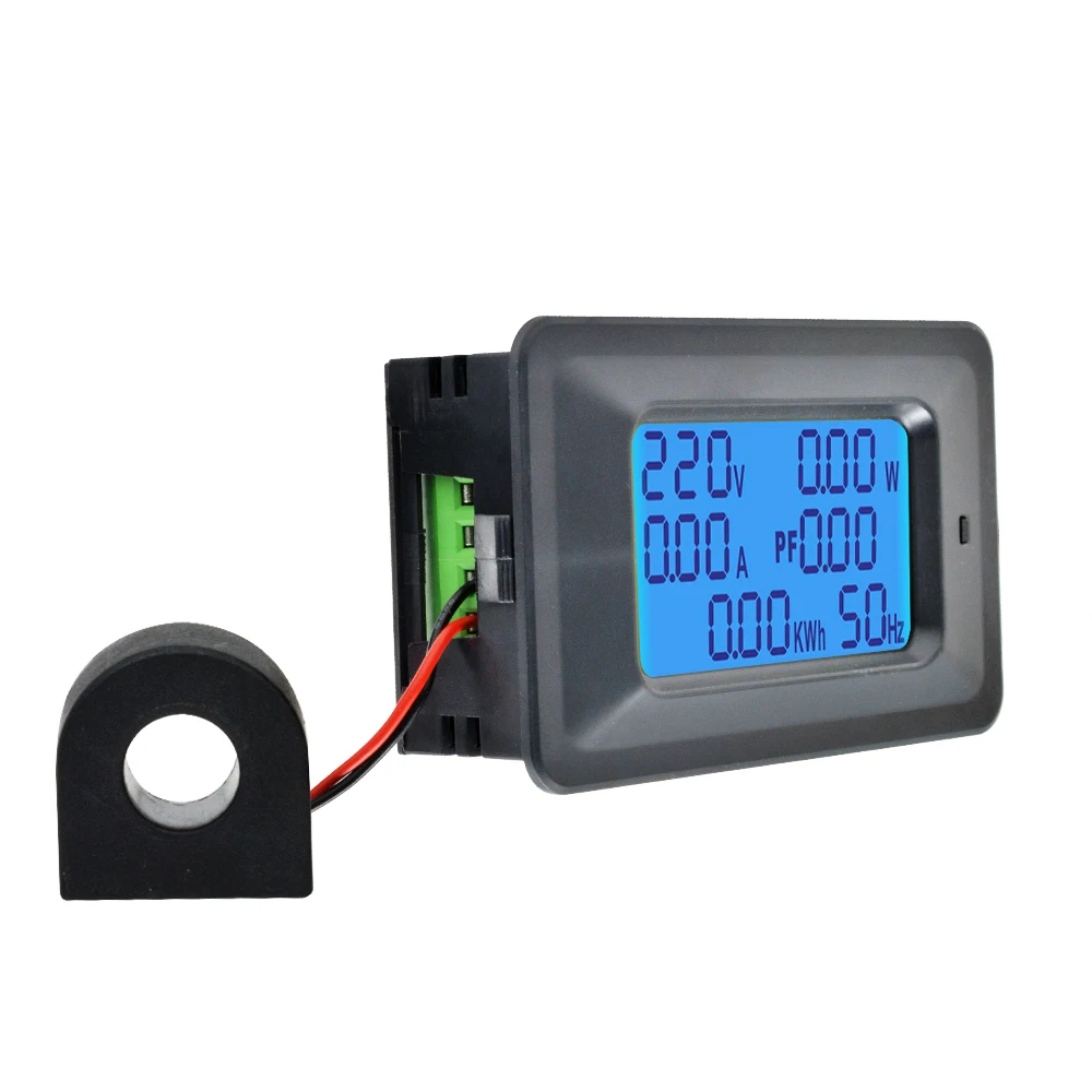 Digital Voltmeter Ammeter 100A AC110-250V Digital LED Display Voltmeter Ammeter Wattmeter Power Energy Meter 220V Volt Wattmeter Tester Detector