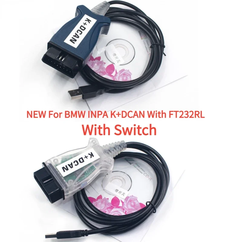

New for BMW INPA K+DCAN with FT232RL with Switch Chip for BMW IN*-PA K DCAN USB Interface Cable with 20PIN Interface Cable