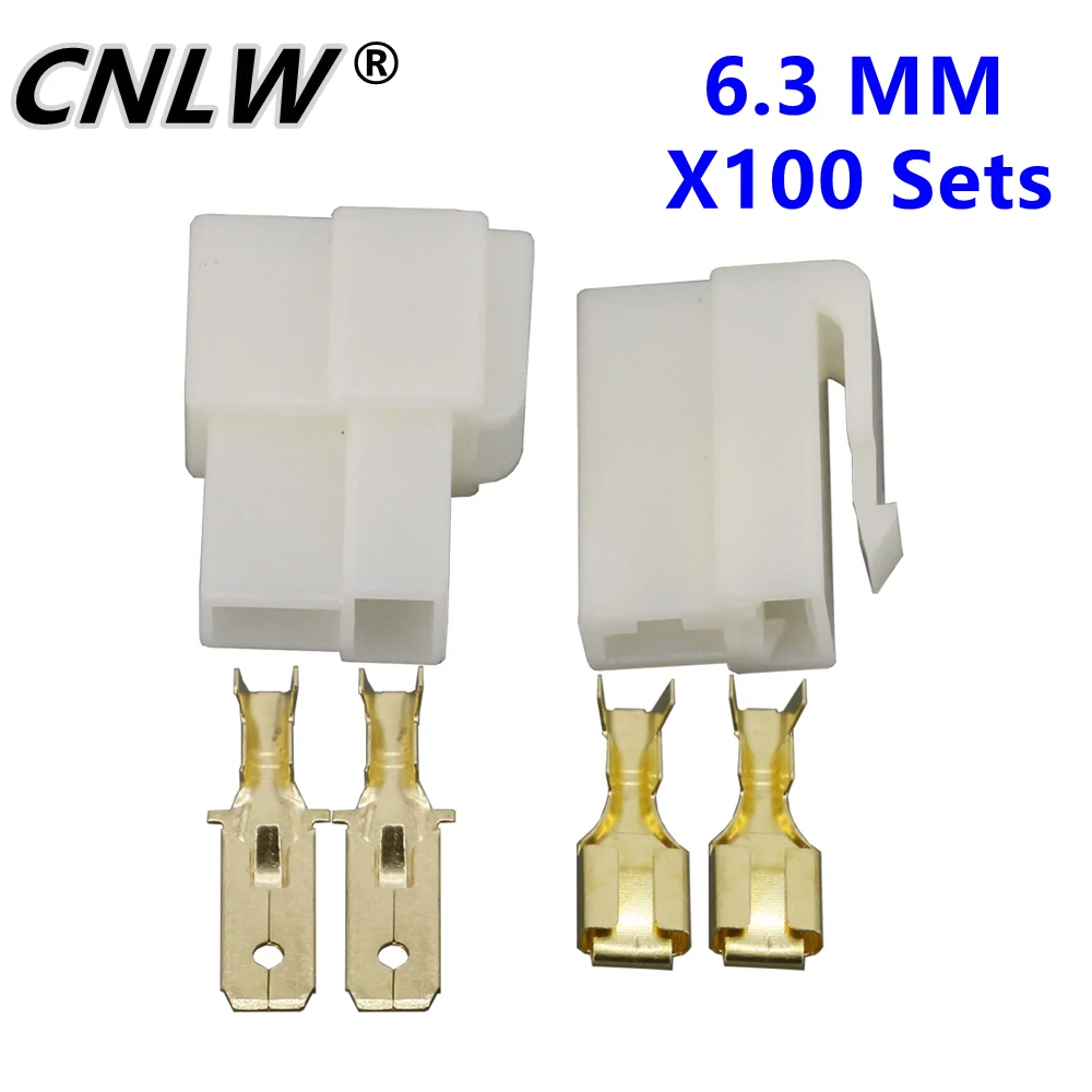 Cabo de Conector Elétrico Automotivo Terminais Plug Kits Motocicleta Ebike Carro Dj70216.3 Pinos 63 mm 100 Conjuntos