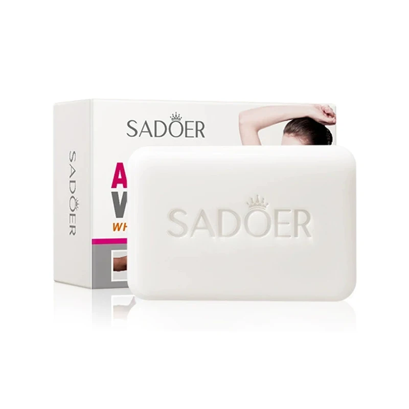 1/2/3pcs SADOER Arbutin Facial Soap Moisturizing Skin WhiteningDeep Cleansing Body Face Wash Foam Facial Cleanser Handmade Soap