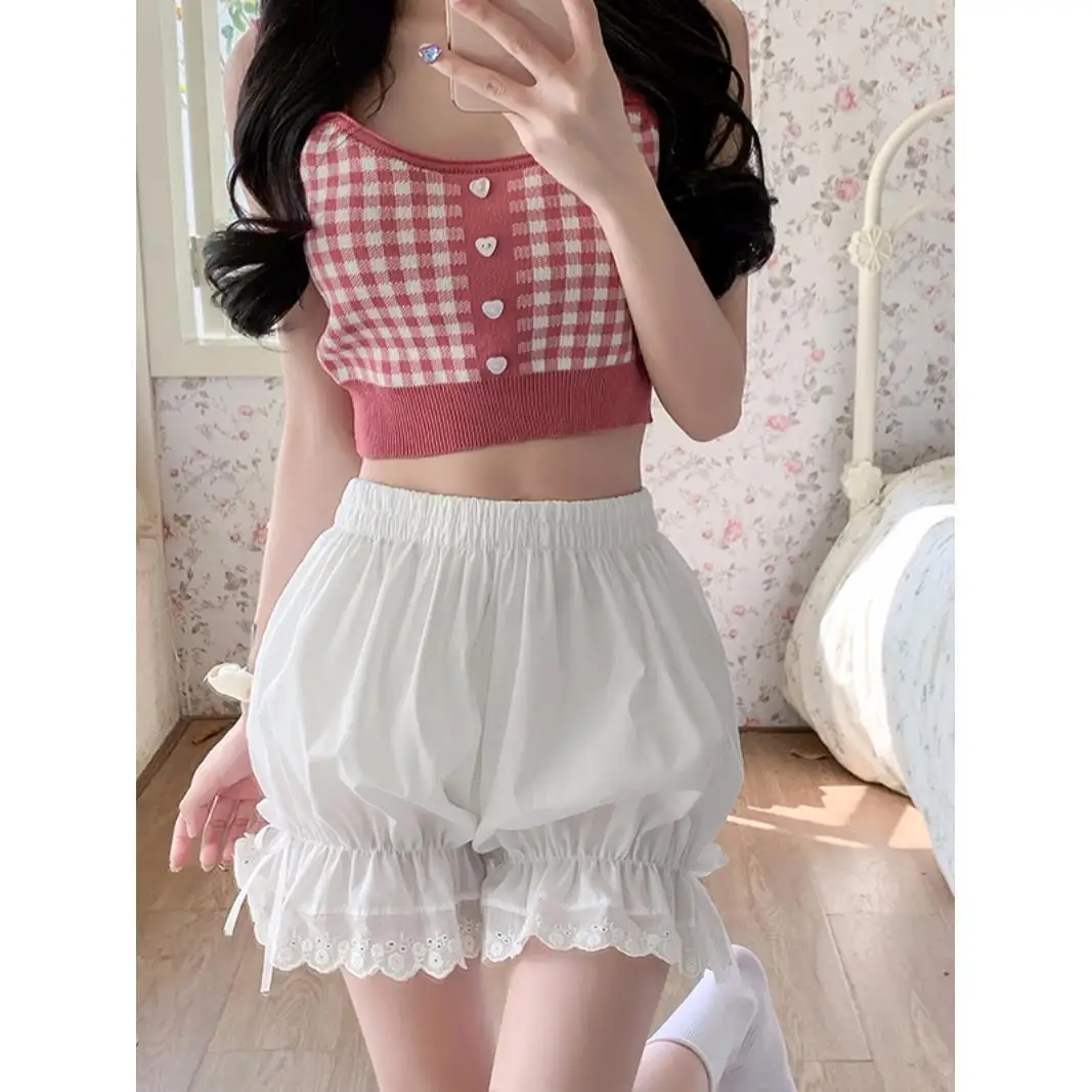

Cute Bottom Pants Women'S Jk Pumpkin Pants Lolita Lace Thin Pure Cotton White Shorts Skirt Accessories Korea Japan