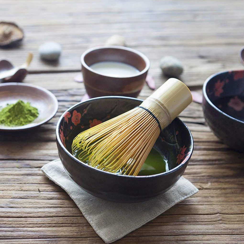 3 in 1 Japanese Matcha Set Safe Bamboo Whisk Teaspoon Tea Sets Indoor Beverage Shop Tea-making Tools Accessories Birthday Gifts