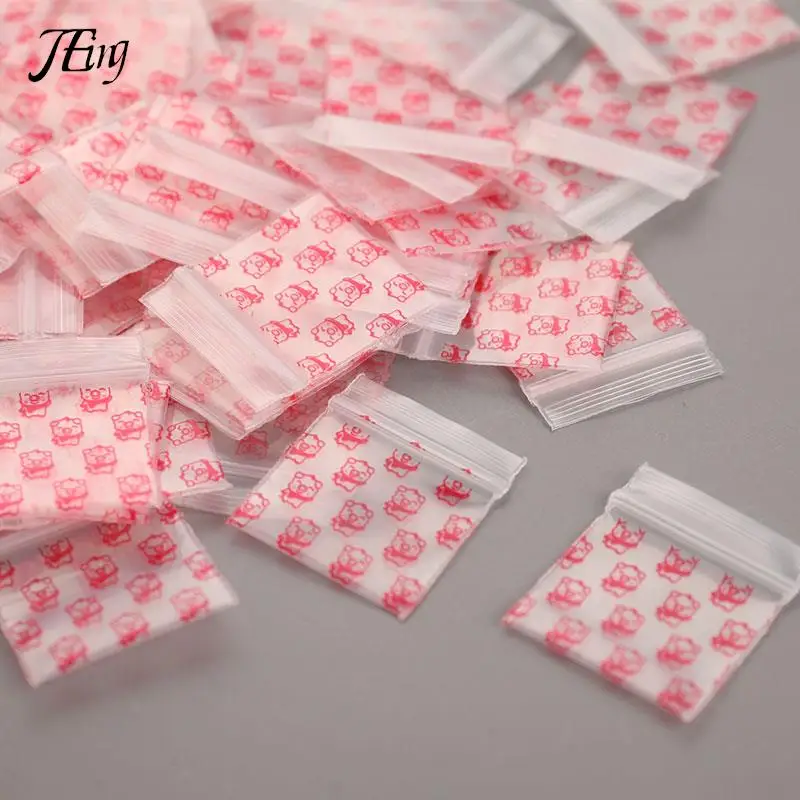 

100Pcs new Small Zip lock Bags Cheaper MINI Plastic Zipper Bag Ziplock Bag Plastic Packaging Bags Ziplock Pill Packaging Pouches