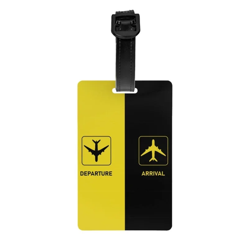 

Aviation Arrival Departure Luggage Tag Aviator Airport Plane Travel Bag Suitcase Privacy Cover ID Label