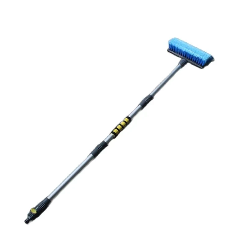 

2022 New Car Automatic Telescopic Long Rod Spray Water Brush Auto Windshield Window Wipe Glass Cleaner Washing Tool
