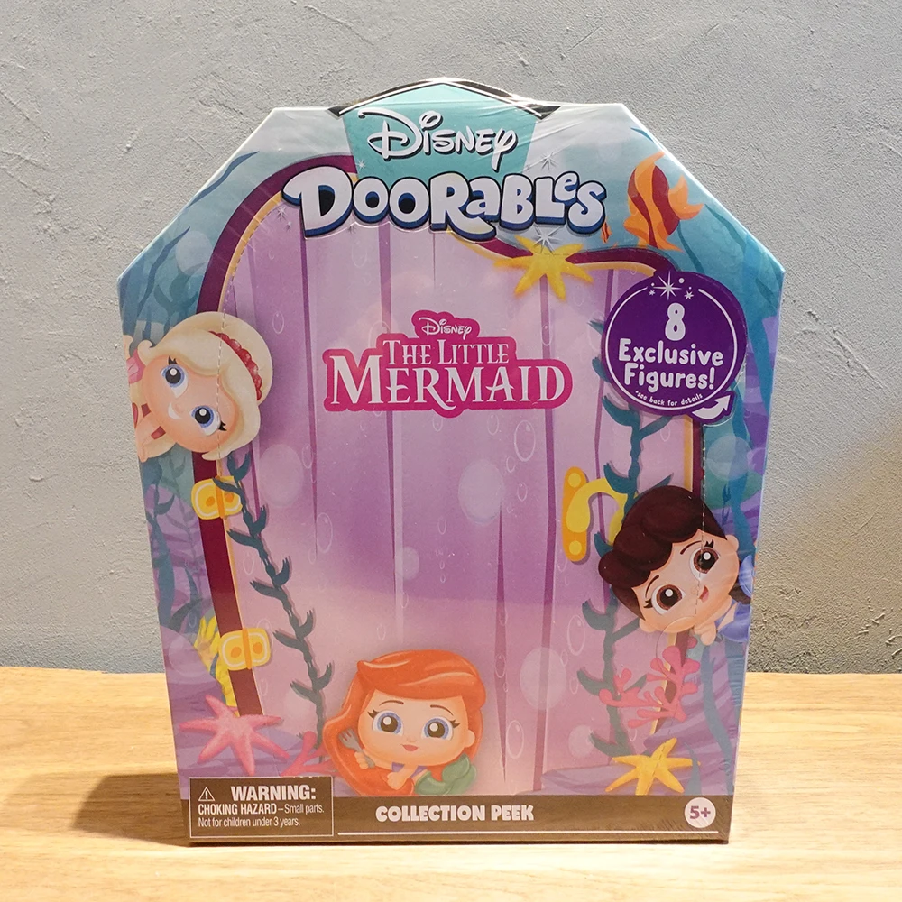 Disney Doorables The Little Mermaid Princess Doll Gifts Toy Model Figure Anime Raccogliere Ornamenti