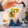 Cute Little Wasp Car Rear View Mirror Holder, Bee Car Hanging Ornament, A Gift for Bee Lovers, Automotive Interior Decorations 2