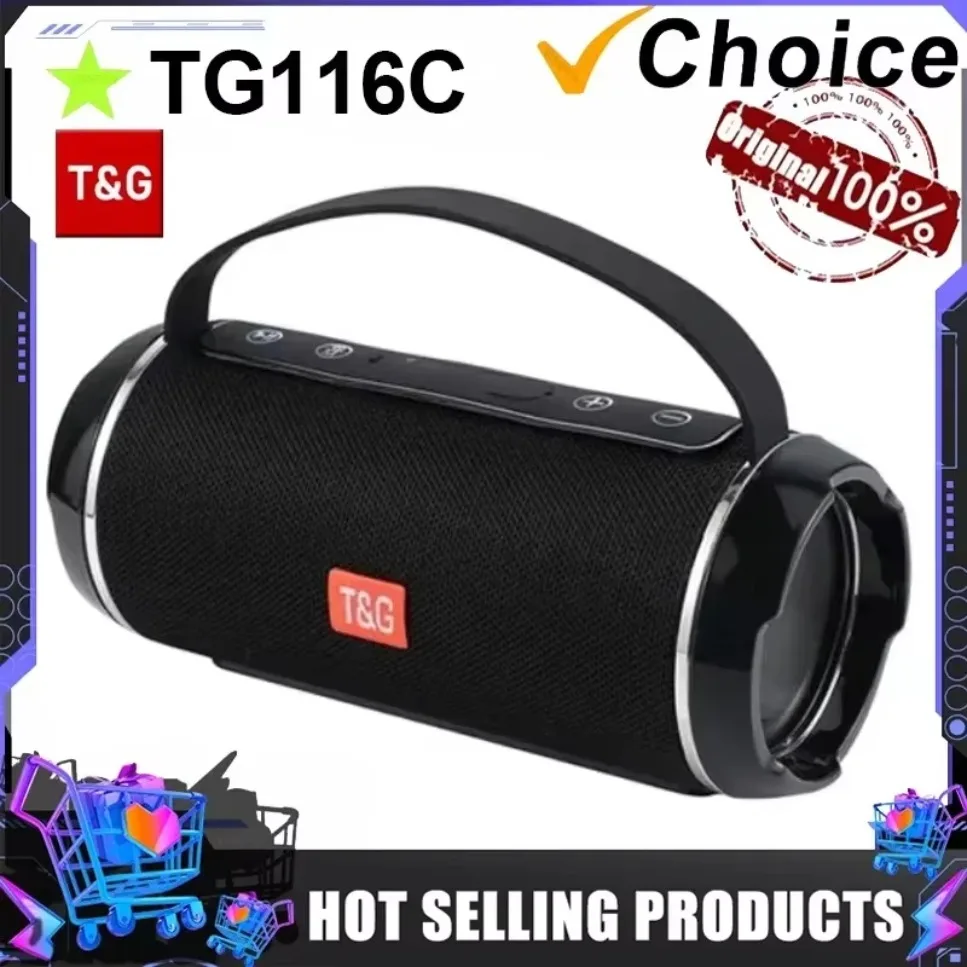 VIKEFON Wireless TG116C Bluetooth Speaker Outdoor Hands Free Call Portable Stereo Cloth TWS Bluetooth Speaker