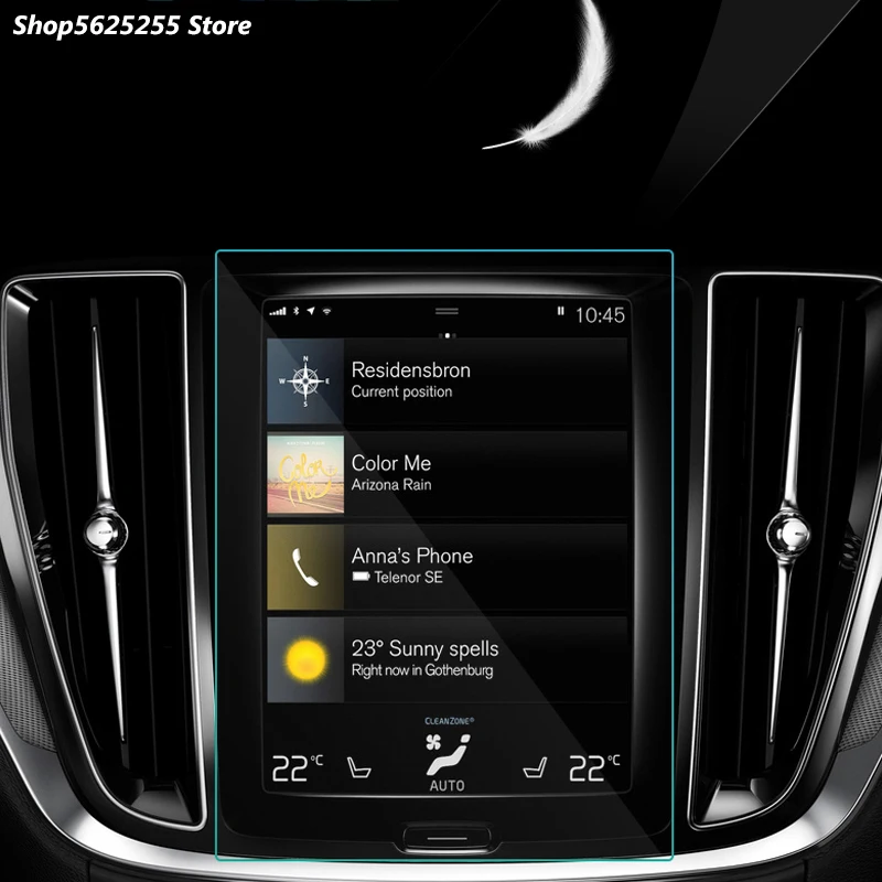 

Защитная мембрана из закаленной пленки для автомобильного GPS-навигатора Volvo V60 V90 S90 XC60 2018 2019 2020