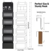 1 PC Non-Woven Fabric, 6-Layer Detachable, Divided Into 2 Hanging Storage Door Devices With Hooks, Anti Swinging Dormitory 1