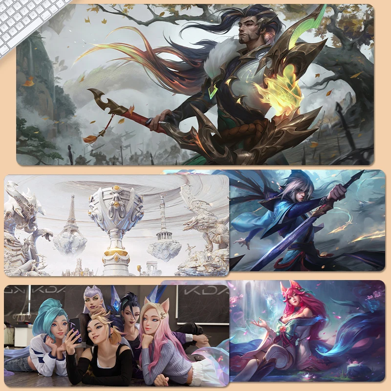 

Gaming Mouse pad 2022 LOL Mousepad Gamer Mouse carpet Game Mats Custom Playmat Large Xxl Office Computer table mat Keyboard pad