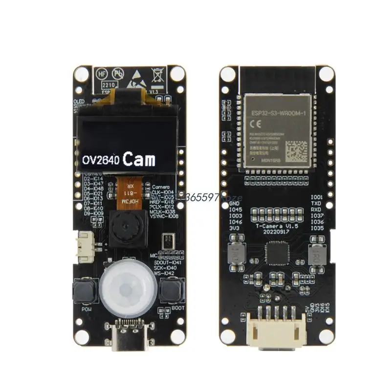P82A T-Camera-S3 ESP32-S3   WiFi  ȣȯ  0.96 ġ OLED ȭ OV2640 ī޶ TF 