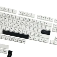 Mechanical Keyboard Minimalist Keycap Black White Japanese Cherry Profile For GH60 GK61X GK64X GK68 96 980 104 108 - Image 3