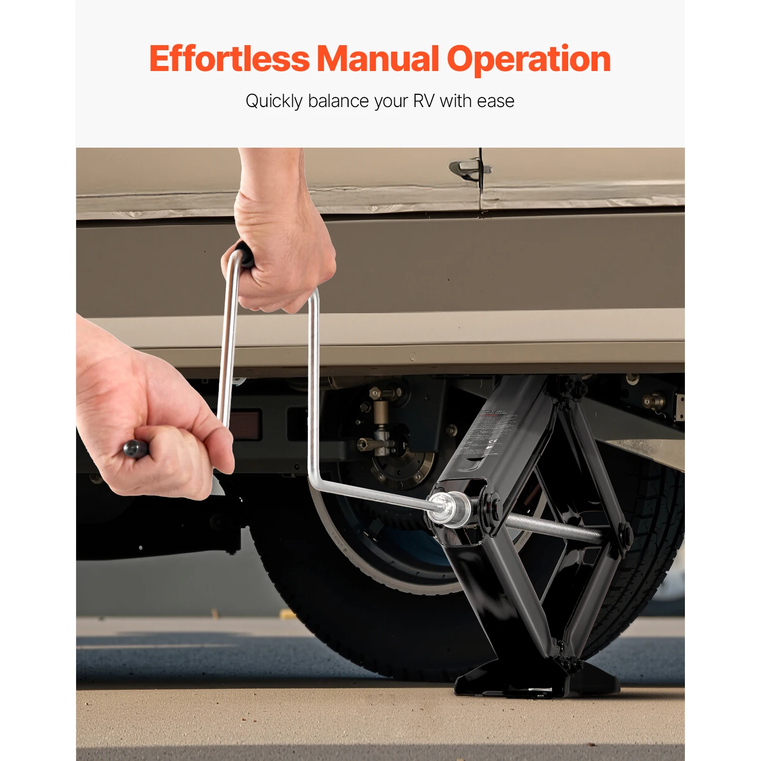 Heavy Duty Steel RV Scissor Jacks for Leveling and Stabilizing