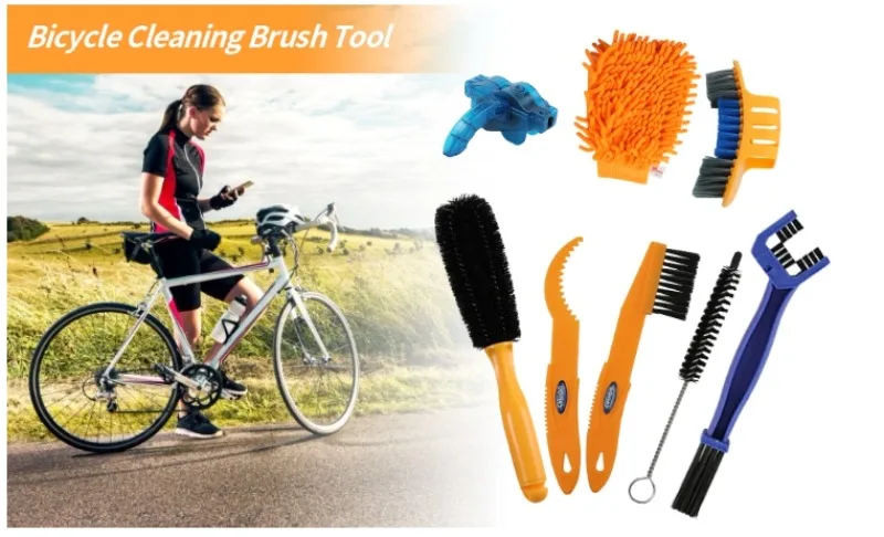 Fahrrad Kette Unterlegscheibe Set Kette Box Reiniger Mountainbike Zubehör Wartung Tool Kit Reinigung Große Bürste Reparatur Werkzeuge – Detail 25