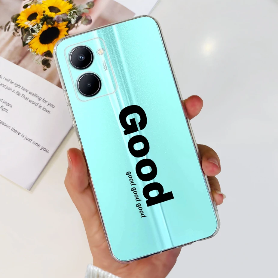 Stylish Painted Soft Silicone Back Cover – 6.5'' Phone Case