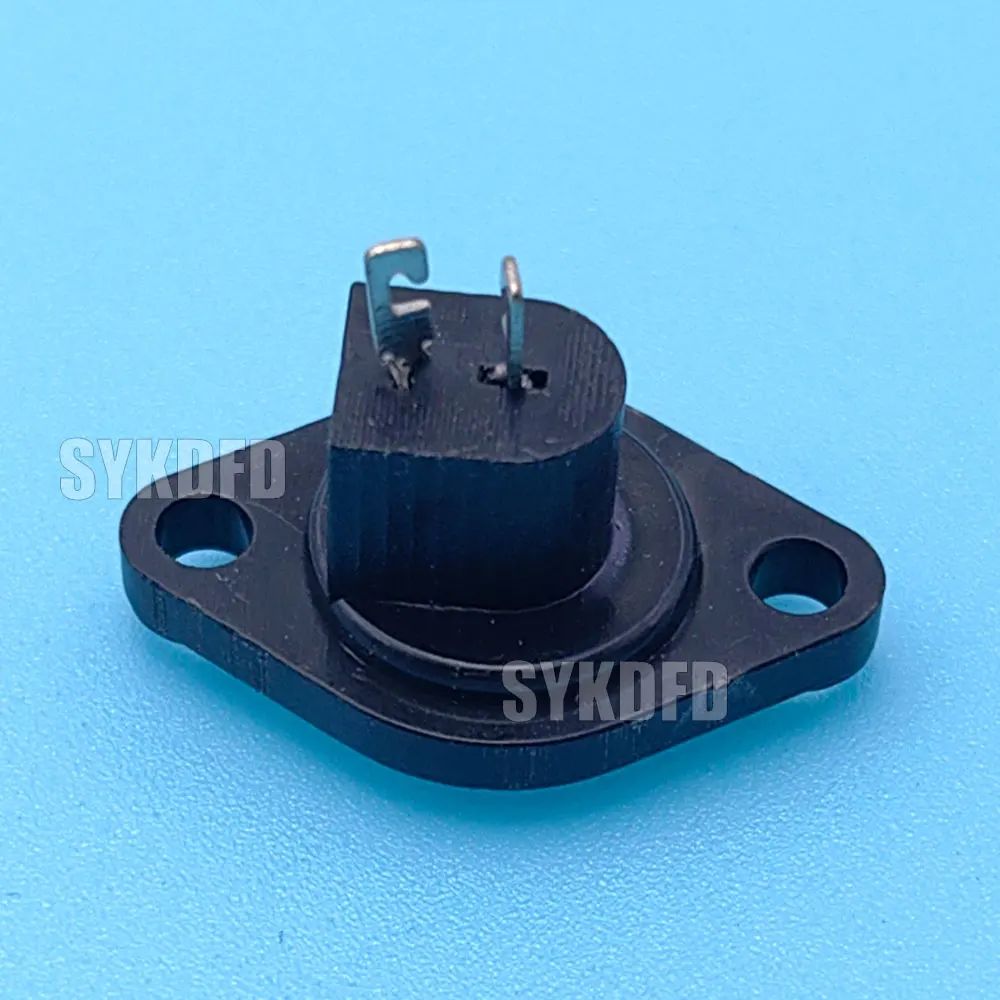 Black 2-Pin DIN Plug with Screw Terminals - Speaker, HiFi, and Audio Signal Connector Adapter