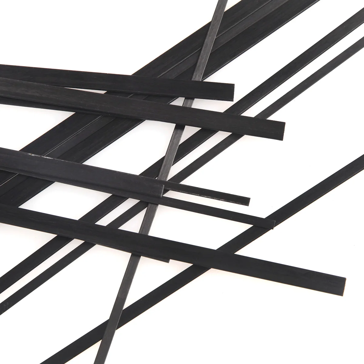 10 개/몫 1x6mm/0.5X3mm/1x3mm/1x4mm/500mm 길이 탄소 섬유 스트립 플랫 바