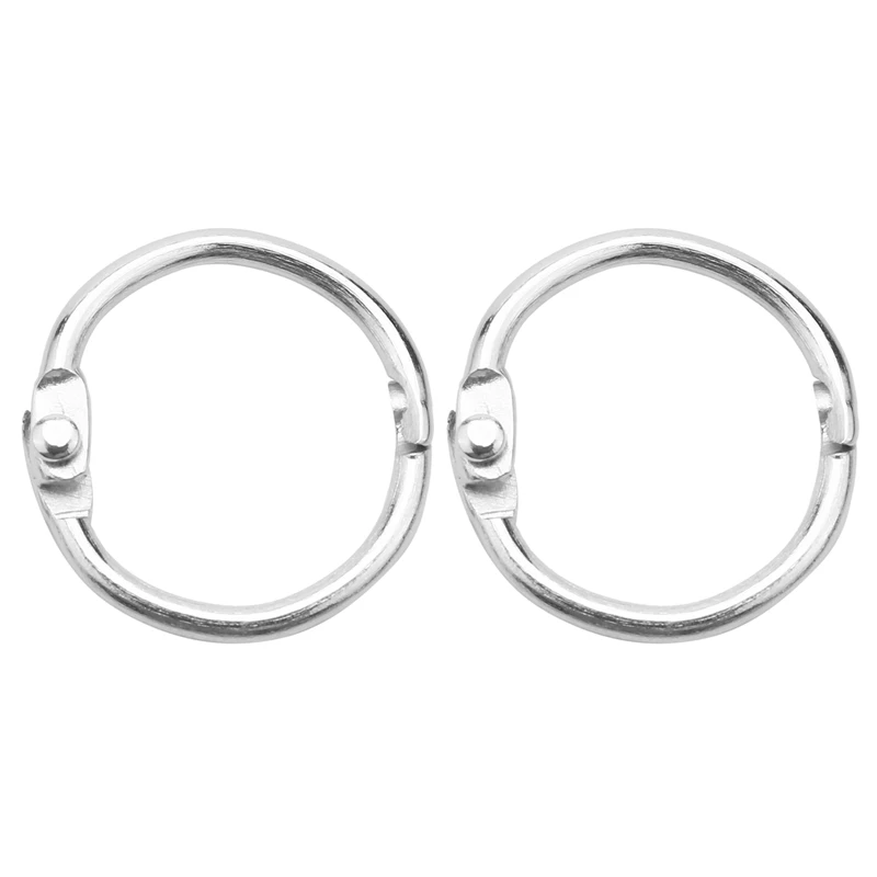 100Pcs Loose Leaf Binder Rings for Scrapbook/Album/Craft