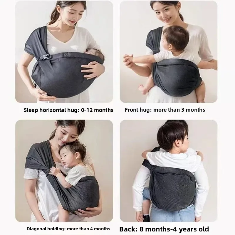 Portable Baby Sling Baby Carrier Wrap Toddler Backpack Shoulder Bag Bebe Carriers Newborn Backpacks Infant Bag for New Born Baby - 4