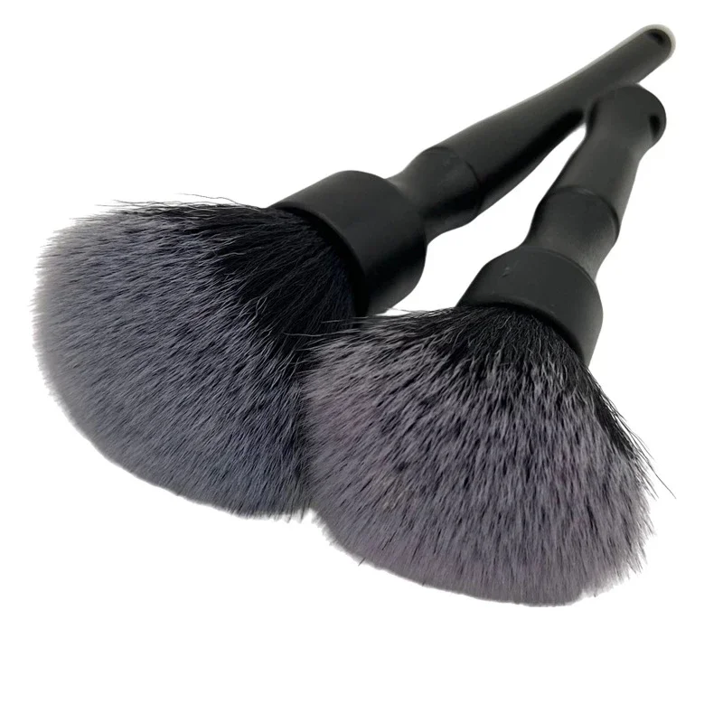 Brosse de détail de voiture Ultra douce, brosse de détail d'intérieur automobile Super douce, cheveux synthétiques pour le nettoyage du cuir de siège de voiture