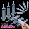 1-10PCS 60ML Capacity Syringe Reusable Pump Measuring With Tube Feeding Ink Pumping Oil Feeding Enema Glue Filling Puppy Accesso 1