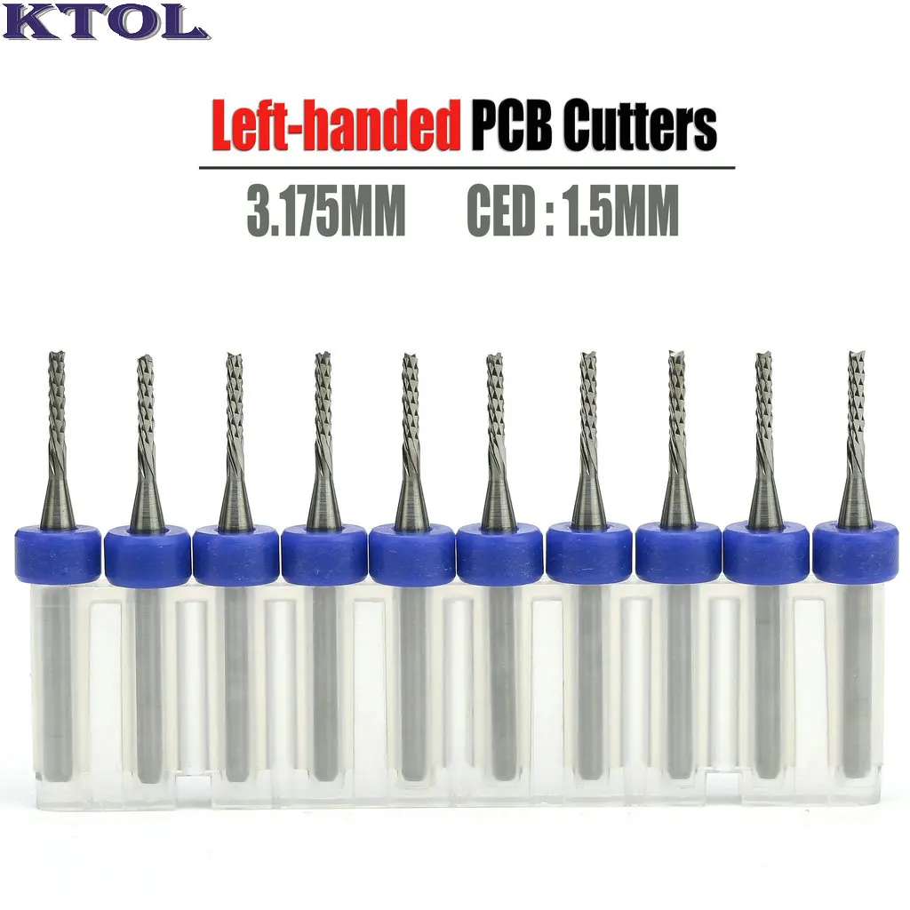 Cutting Tools 1.5mmx8.5mm TiN Coated Carbide PCB CNC Micro Drill Bits