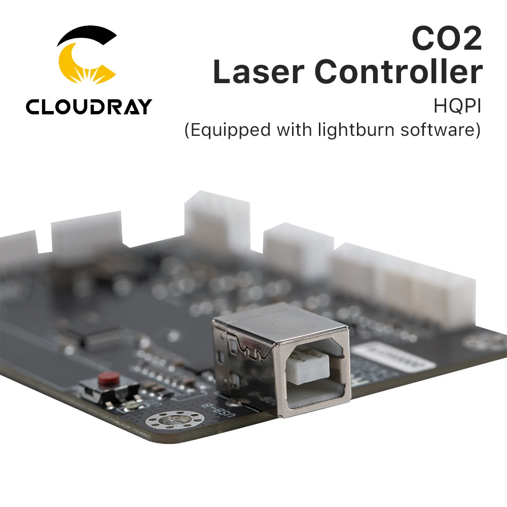 Cloudray CO2 레이저 컨트롤러, HQPI 고정밀, 목재 아크릴 절단 레이저 조각 절단 기계