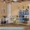 Storage Shelves Metal Wire Shelving Unit with Wheels, 6000LBS Weight Capacity Heavy Duty NSF Height Adjustable Garage She 2
