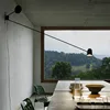Minimalist Swing Arm Wall Lamp LED  adjustable long pole lamp for reading Living Room Bedroom Luminaria Art Decor dining light 3