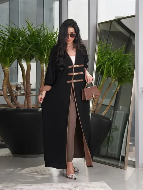 Ramadan Kimono Abaya Dubai Turkey Muslim Islam Saudi Arabia Kebaya Robe Fashion African Dresses Abayas For Women Caftan Djellaba 2