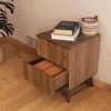Fluted Nightstand Set of 2, Mid Century Modern 2 Drawer Dresser for Bedroom, Small Dresser Night Stand Side Table End Table 5
