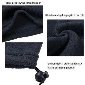 Fleece Warm Winter Windproof Neck Tube Scarf for Men Women Bandana Mask Half Face Cover Cycling Ski Sport Camping Hiking Scarf 5