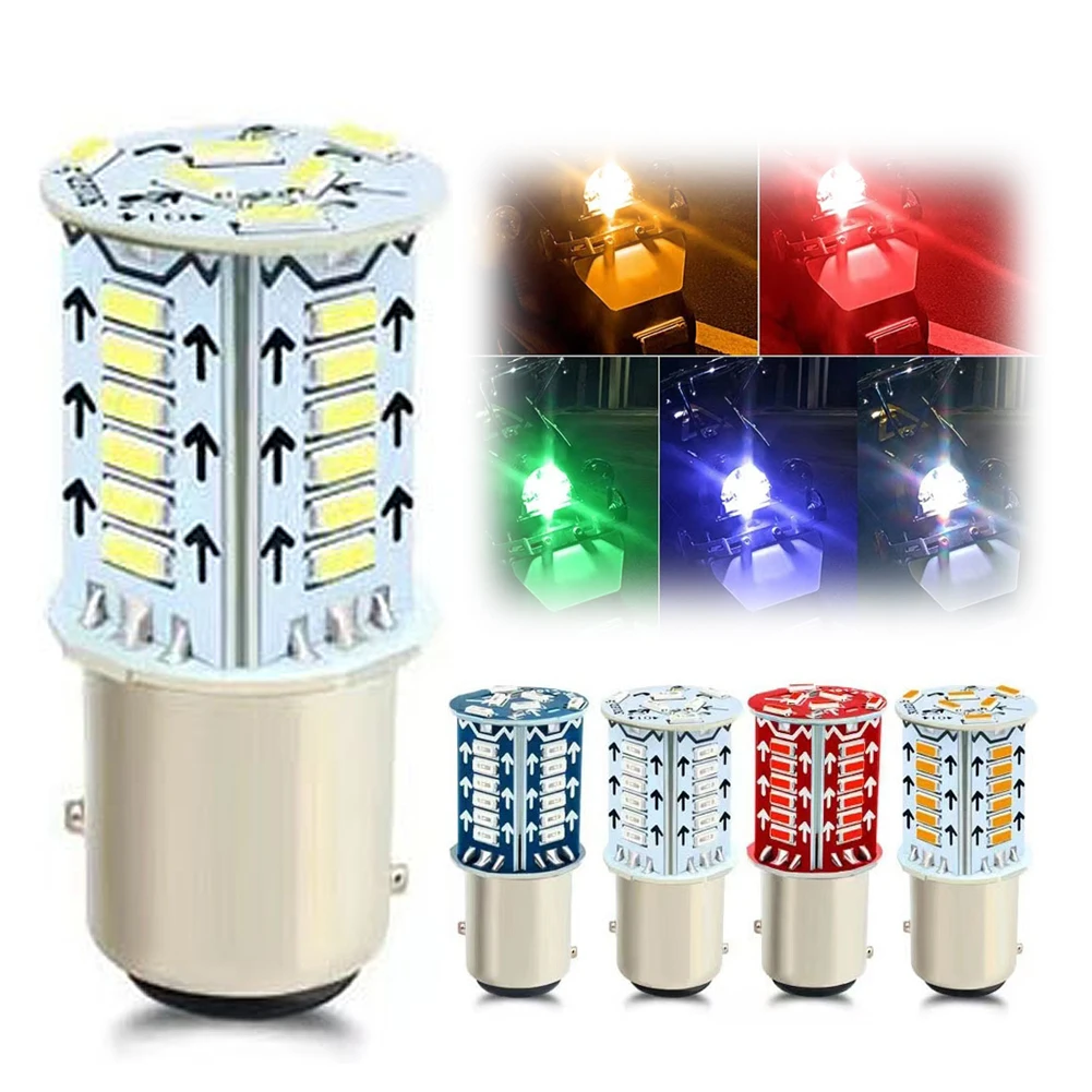 

Universal LED Motorcycle Strobe Brake Light Bulbs Car Tail Parking Reverse Lights Auto Brake Lamps Motorcycle Tail Light 1/2Pcs