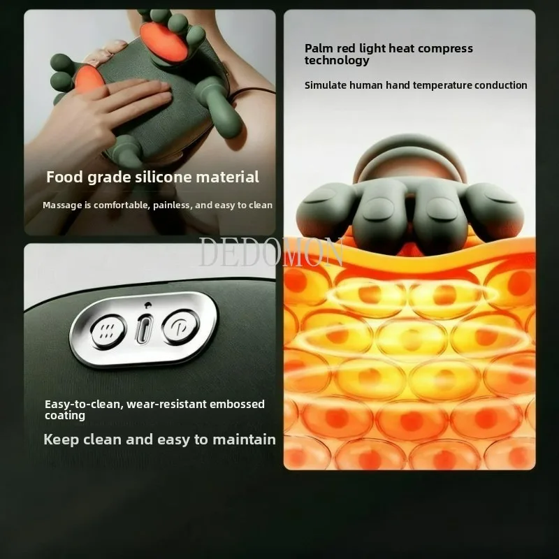 Finger Pressure Neck Massager Heated Back and Shoulder Massager Electric Kneading Neck Deep Massage Muscle Relax