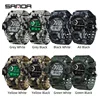 SANDA 2183 Electronic Watch Fashion Military Camo Waterproof Outdoors Sports Digital Display Silicone Strap Wristwatchs for Men 2