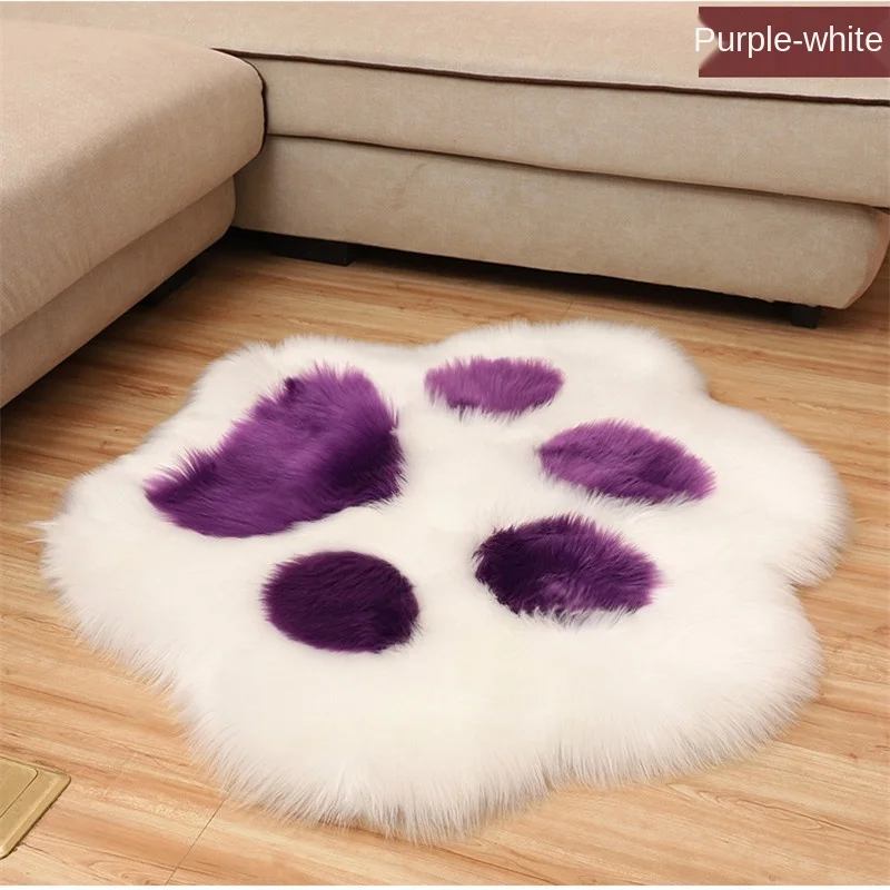 Cute Cat Paw Bear Foot Cushion Animal Footprint Shape Soft Plush Carpet Home Sofa Table Floor Mat Bedroom Decorative Carpet 2021 3