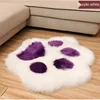 Cute Cat Paw Bear Foot Cushion Animal Footprint Shape Soft Plush Carpet Home Sofa Table Floor Mat Bedroom Decorative Carpet 2021 3