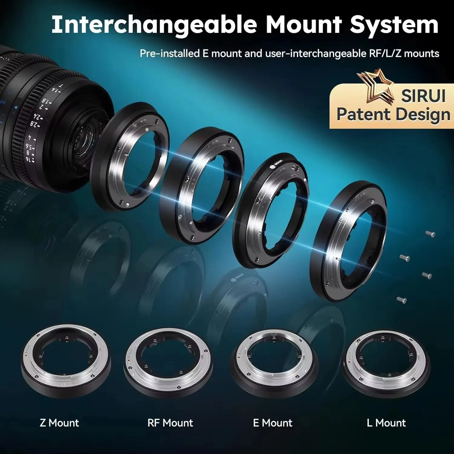 シルイ SIRUI Vision Prime 1 VP-1 24mm T1.4 Sirui VP-1 Vision Prime 24mm T1.4 Full-Frame Cine Lens VP-1-24B