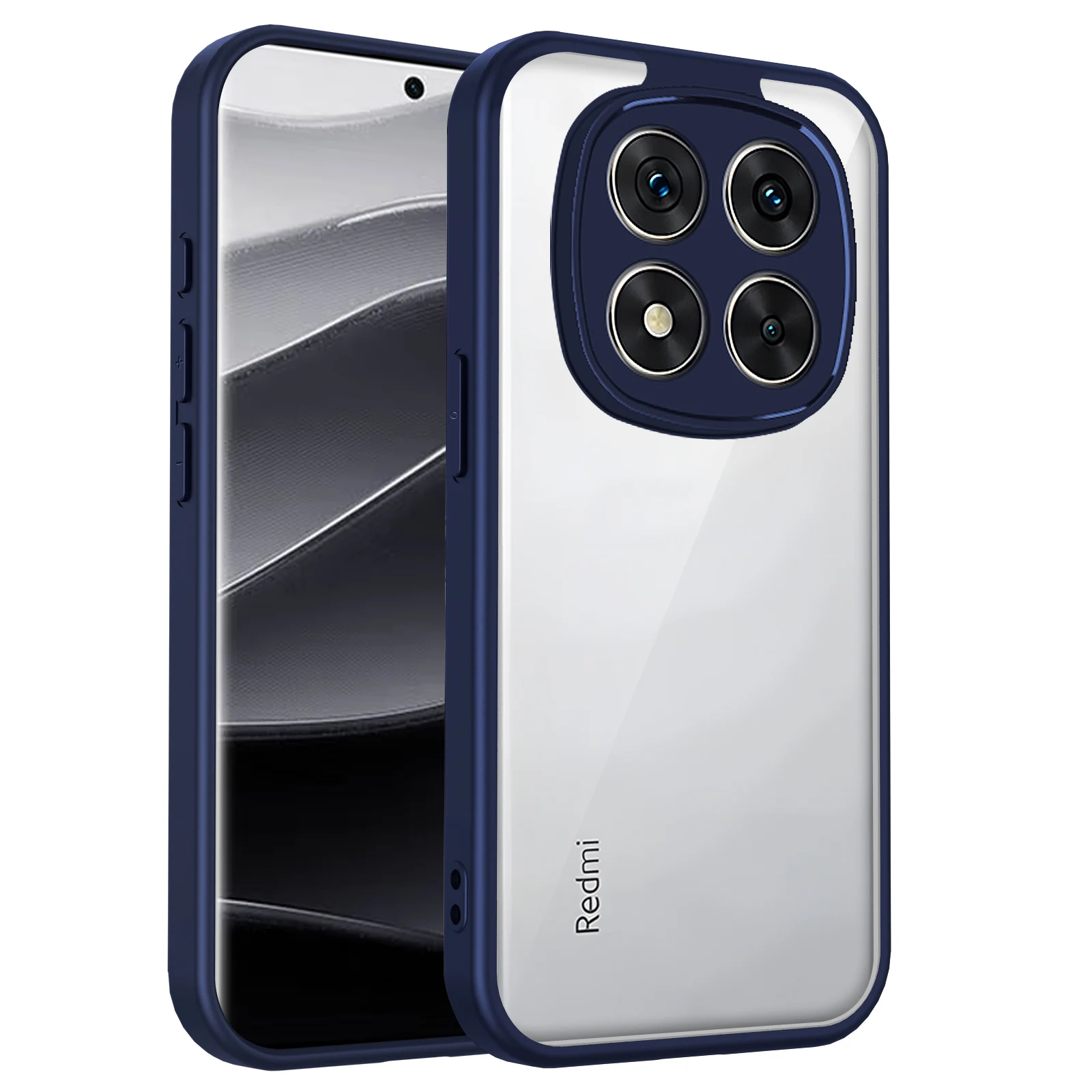 Enhanced Protective Clear Matte Silicon Bumper Phone Case with Air Cushion Technology