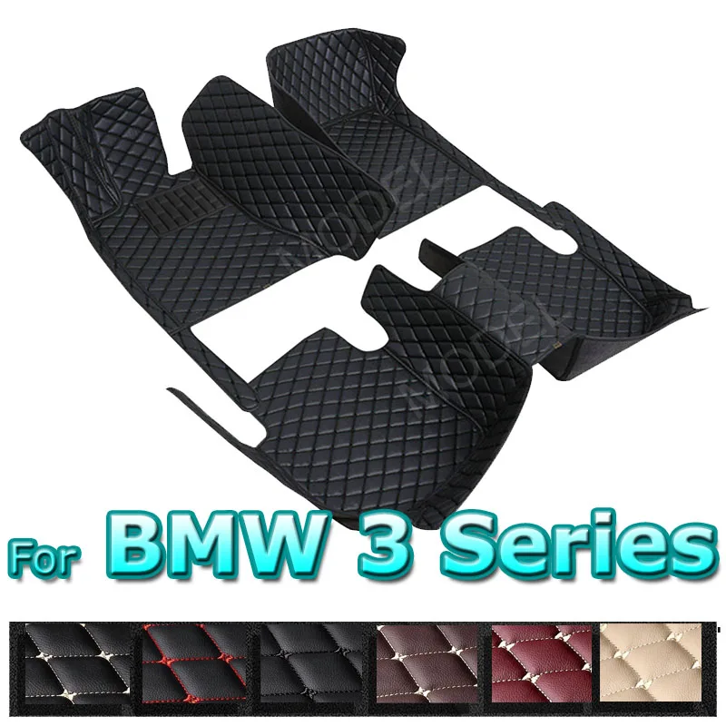 

Car Floor Mats For BMW 3 Series GT Gran Turismo F34 2013~2018 Protective Pad Mat Luxury Leather Rug Carpets Set Car Accessories